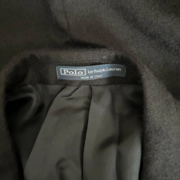 Polo Ralph Lauren Made in Italy Cashmere Blazer Jacket in Black Size 42L Office - Picture 10 of 14